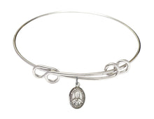 Load image into Gallery viewer, Blessed Pier Giorgio Frassati Custom Bangle - Silver
