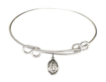 Load image into Gallery viewer, Blessed Karolina Kozkowna Custom Bangle - Silver
