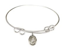 Load image into Gallery viewer, St. Edburga of Winchester Custom Bangle - Silver
