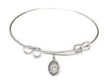 Load image into Gallery viewer, Immaculate Heart of Mary Custom Bangle - Silver
