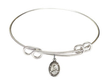 Load image into Gallery viewer, St. Josemaria Escriva Custom Bangle - Silver
