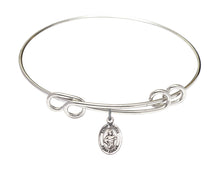 Load image into Gallery viewer, St. Dismas Custom Bangle - Silver
