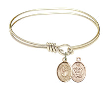 Load image into Gallery viewer, Our Lady of Perpetual Help Custom Bangle - Gold Filled
