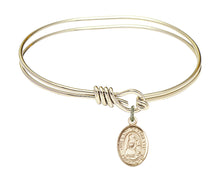 Load image into Gallery viewer, Our Lady of Loretto Custom Bangle - Gold Filled
