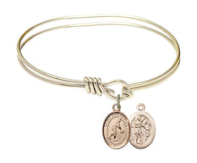 Load image into Gallery viewer, St. Sebastian / Basketball Custom Bangle - Gold Filled
