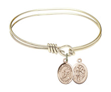 Load image into Gallery viewer, St. Sebastian / Soccer Custom Bangle - Gold Filled
