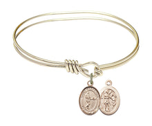 Load image into Gallery viewer, St. Sebastian / Tennis Custom Bangle - Gold Filled
