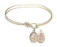 Load image into Gallery viewer, St. Sebastian / Figure Skating Custom Bangle - Gold Filled
