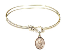 Load image into Gallery viewer, St. Uriel the Archangel Custom Bangle - Gold Filled
