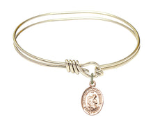 Load image into Gallery viewer, Blessed Herman the Cripple Custom Bangle - Gold Filled
