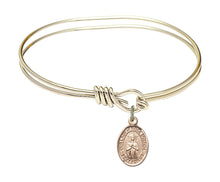 Load image into Gallery viewer, Our Lady of Rosa Mystica Custom Bangle - Gold Filled

