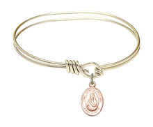Load image into Gallery viewer, St. Jadwiga of Poland Custom Bangle - Gold Filled
