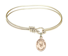Load image into Gallery viewer, St. Peter Claver Custom Bangle - Gold Filled
