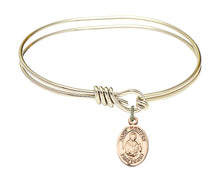 Load image into Gallery viewer, St Norbert of Xanten Custom Bangle - Gold Filled
