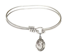 Load image into Gallery viewer, St. Brendan the Navigator Custom Bangle - Silver
