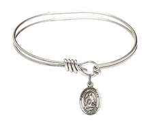 Load image into Gallery viewer, St. Charles Borromeo Custom Bangle - Silver

