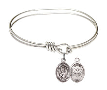 Load image into Gallery viewer, St. Aloysius Gonzaga Custom Bangle - Silver
