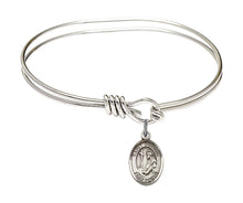 Load image into Gallery viewer, St. Dominic de Guzman Custom Bangle - Silver
