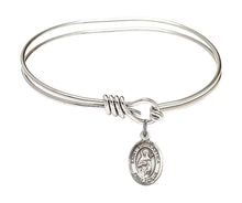 Load image into Gallery viewer, St. Scholastica Custom Bangle - Silver
