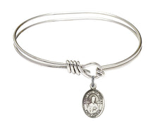 Load image into Gallery viewer, St. Leo the Great Custom Bangle - Silver
