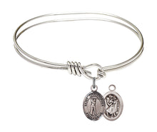 Load image into Gallery viewer, St. Christopher / Golf Custom Bangle - Silver
