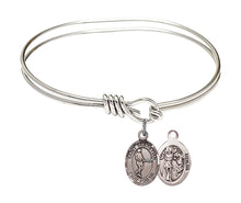 Load image into Gallery viewer, St. Sebastian / Tennis Custom Bangle - Silver

