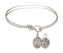 Load image into Gallery viewer, St. Sebastian / Lacrosse Custom Bangle - Silver
