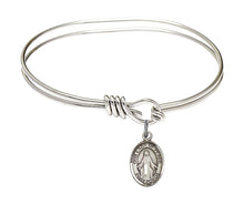 Load image into Gallery viewer, Our Lady of Peace Custom Bangle - Silver
