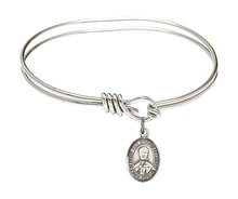Load image into Gallery viewer, Blessed Pier Giorgio Frassati Custom Bangle - Silver
