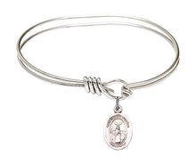 Load image into Gallery viewer, St. Medard of Noyon Custom Bangle - Silver
