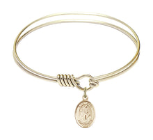 Load image into Gallery viewer, St. Ann Custom Bangle - Gold Filled
