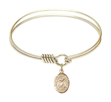 Load image into Gallery viewer, St. Catherine Laboure Custom Bangle - Gold Filled
