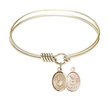 Load image into Gallery viewer, St. Alphonsus Custom Bangle - Gold Filled
