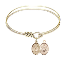Load image into Gallery viewer, Our Lady of Perpetual Help Custom Bangle - Gold Filled
