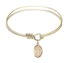 Load image into Gallery viewer, St. Joseph Custom Bangle - Gold Filled
