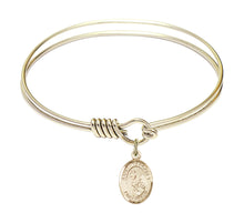 Load image into Gallery viewer, St. Margaret Mary Alacoque Custom Bangle - Gold Filled
