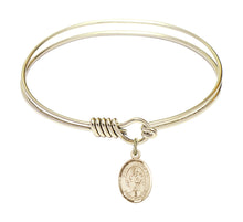 Load image into Gallery viewer, St. Nicholas Custom Bangle - Gold Filled
