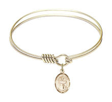 Load image into Gallery viewer, St. Casimir of Poland Custom Bangle - Gold Filled
