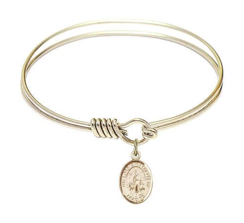 The Lord Is My Shepherd Custom Bangle - Gold Filled