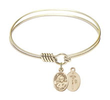 Load image into Gallery viewer, Pope St. John Paul II Custom Bangle - Gold Filled
