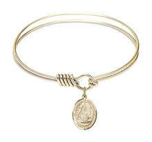 Load image into Gallery viewer, St. Edburga of Winchester Custom Bangle - Gold Filled
