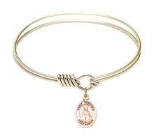 Load image into Gallery viewer, St. Winifred of Wales Custom Bangle - Gold Filled
