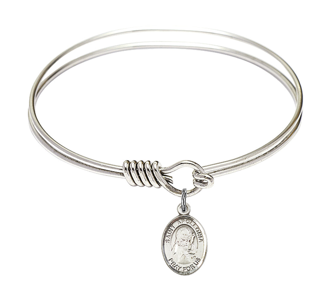 St. Apollonia Custom Bangle - Silver