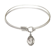 Load image into Gallery viewer, St. Brendan the Navigator Custom Bangle - Silver
