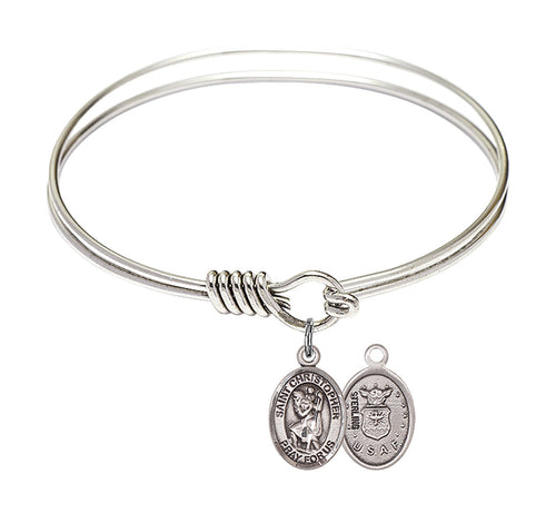 St. Alphonsus Custom Bangle - Silver