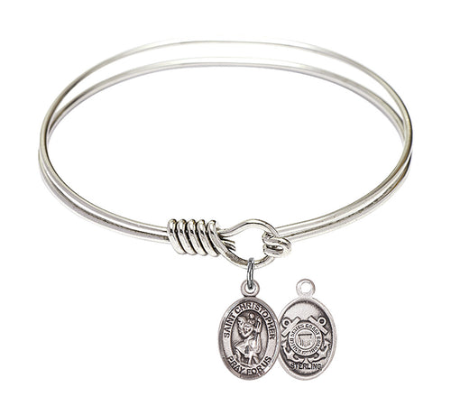 St. Victor of Marseilles Custom Bangle - Silver