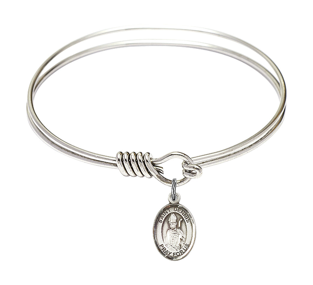 St. Dennis Custom Bangle - Silver