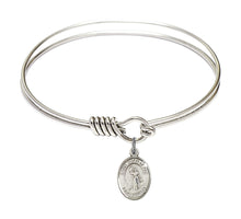 Load image into Gallery viewer, St. Joan of Arc Custom Bangle - Silver
