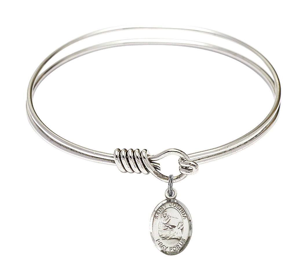 St. Joshua Custom Bangle - Silver