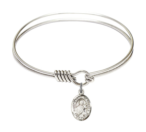 St. Martin de Porres Custom Bangle - Silver